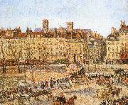 Camille Pissarro Bank on the afternoon of Germany oil painting artist
